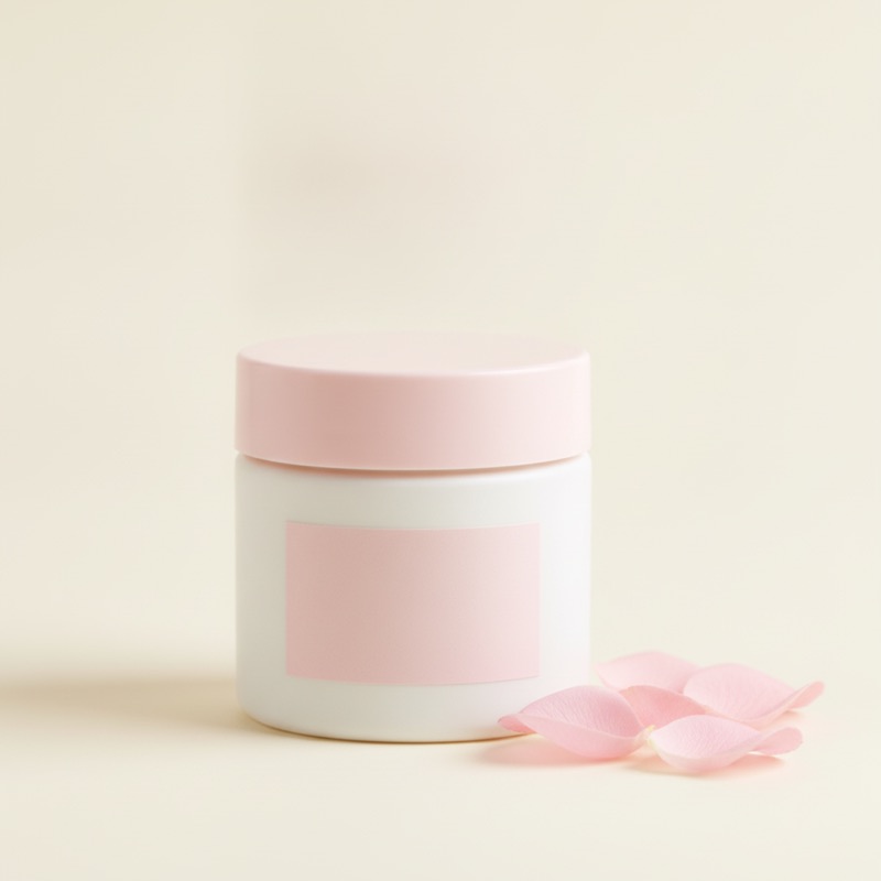 Un pot de crème pour le visage, sans marque