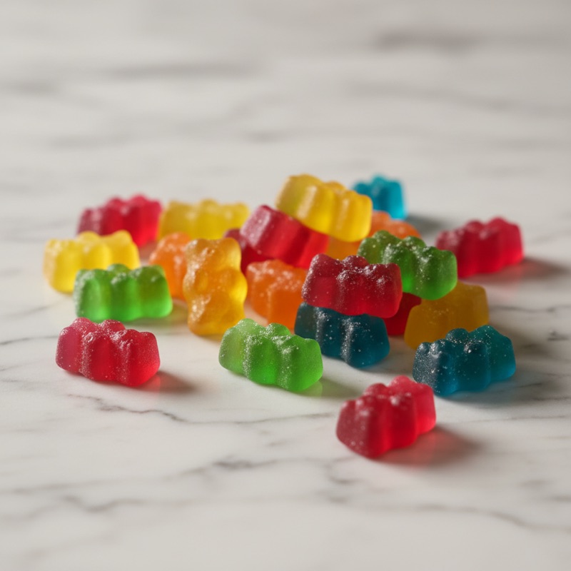 Bonbons gélifiés contenant de la gélatine porcine